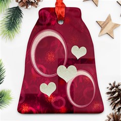 Love Pink Bell Ornament