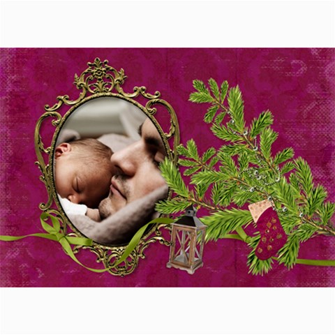 Shabby Christmas Vol1 7 x5  Photo Card - 10