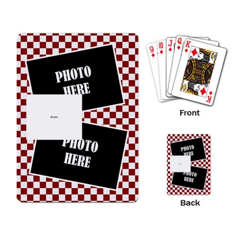 Christmas Clusters Playing Cards 2 By Lisa Minor Back