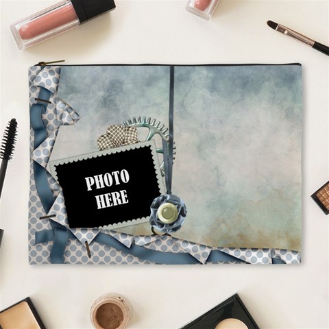 My Blue Inspiration Xl Cosmetic Bag 1 By Lisa Minor Front