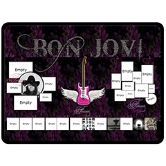 bon jovi - 80  x 56  Fleece Blanket (Large)