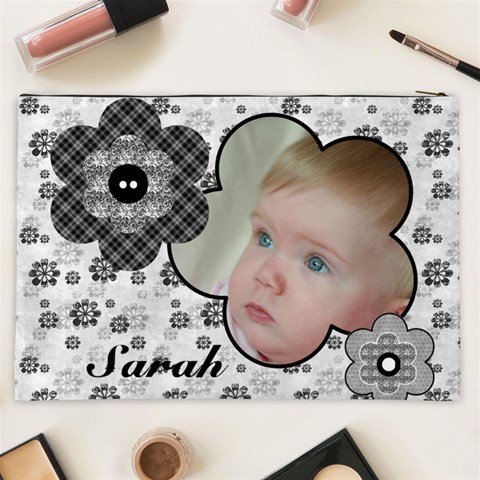 Black Andwhite Selection Cosmetic Bag Xxl By Deborah Back