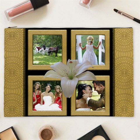 Our Wedding Anniversary Cosmetic Bag Xxl By Deborah Front