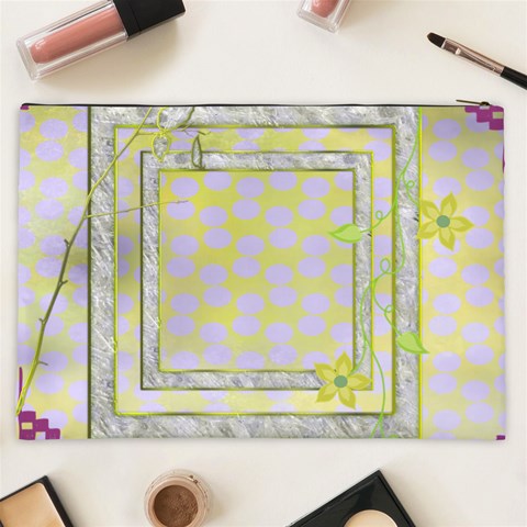 Rachel  2 Xxl Cosmetics Bag By Catvinnat Back