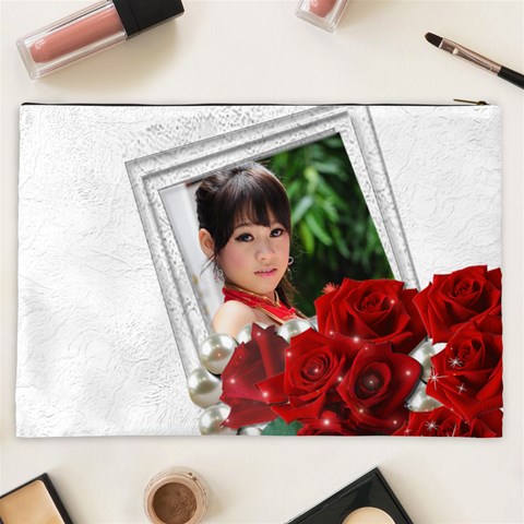 Framed With Roses Cosmetic Bag Xxl By Deborah Back