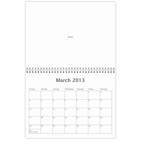 2013 Calendar By Dong Bai Mar 2013