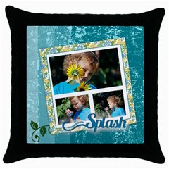 splash (5 styles) - Throw Pillow Case (Black) splash (5 styles) - Throw Pillow Case (Black)