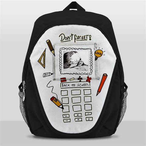 Back Pack Bag School Again By Deca Front