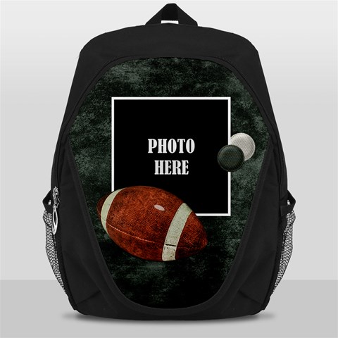 Wkm School Football Backpack By Lisa Minor Front