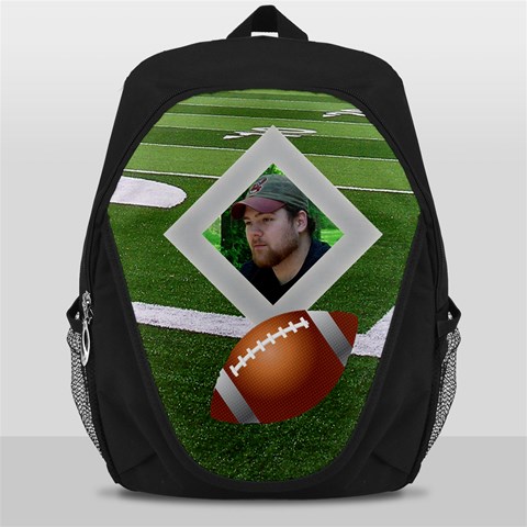 Football Backpack Bag By Kim Blair Front