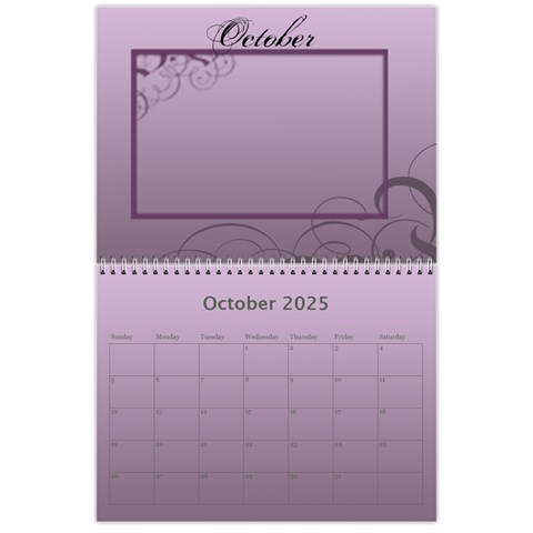 Calendar 2025 By Carmensita Oct 2025