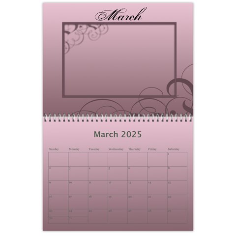 Calendar 2025 By Carmensita Mar 2025