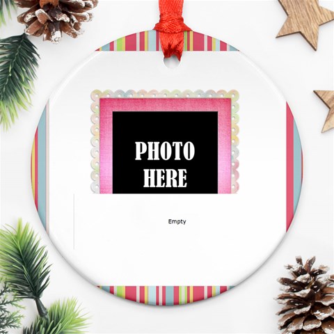 Patches Round Ornament 2 By Lisa Minor Front