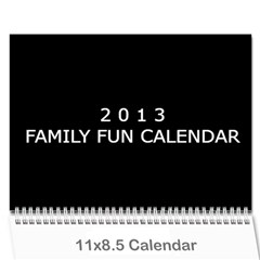 2013 Calender for family - Wall Calendar 11  x 8.5  (12-Months)