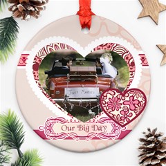 wedding - Round Ornament (Two Sides) wedding - Round Ornament (Two Sides)