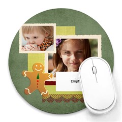 xmas - Collage Round Mousepad
