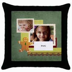 xmas - Throw Pillow Case (Black) xmas - Throw Pillow Case (Black)
