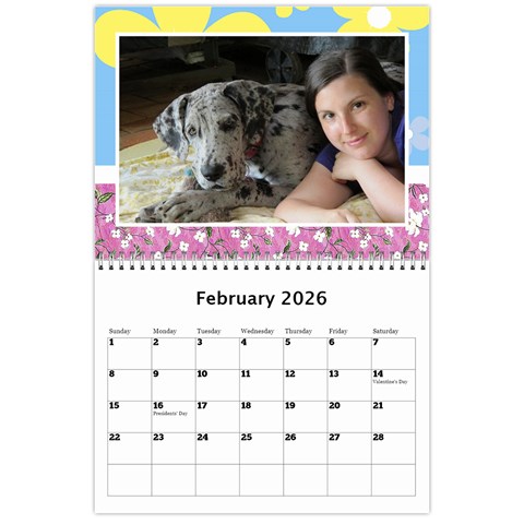 Happy Days Wall Calendar By Deborah Feb 2026