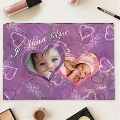 I Heart You Love Lavender purple Cosmetic Case XXL - Cosmetic Bag (XXL)