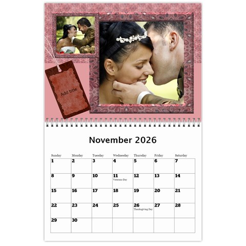 My Family Memories Wall Calendar By Deborah Nov 2026