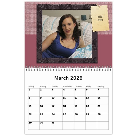 My Family Memories Wall Calendar By Deborah Mar 2026
