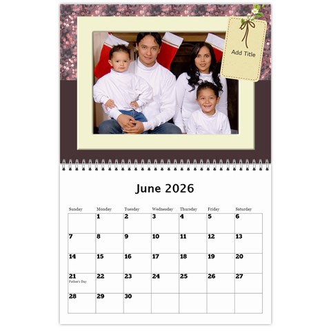 My Family Memories Wall Calendar By Deborah Jun 2026