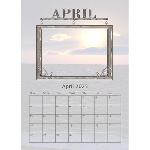 Sunset Desktop Calendar 6 x8 5  By Lil Apr 2025