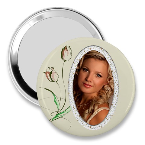Tulip 3  Handbag Mirror By Deborah Front
