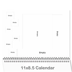 Cupcake Lemon Frosting 2025 Calendar - Wall Calendar 11  x 8.5  (12-Months)