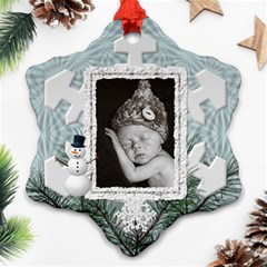 Snowman Christmas Ornament - Ornament (Snowflake) Snowman Christmas Ornament - Ornament (Snowflake)