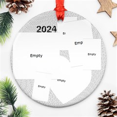 Mom 2024 Christmas Ornament - Round Ornament (Two Sides) Mom 2024 Christmas Ornament - Round Ornament (Two Sides)