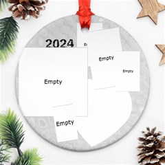Grandmother 2024 Christmas Ornament - Round Ornament (Two Sides)