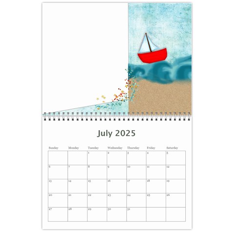 Calendar 2025 By Zornitza Jul 2025