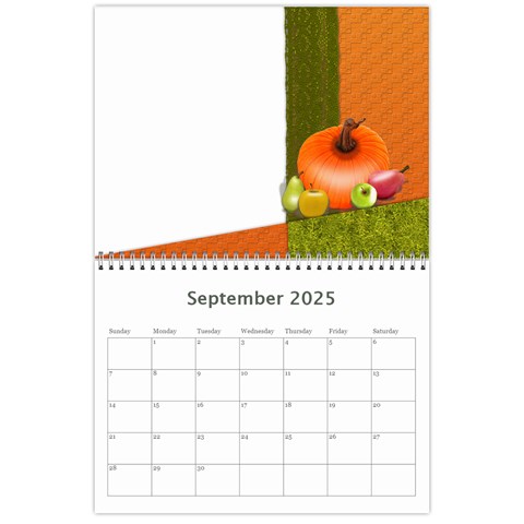 Calendar 2025 By Zornitza Sep 2025