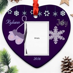 Elisha 1st Christmas - Ornament (Heart)