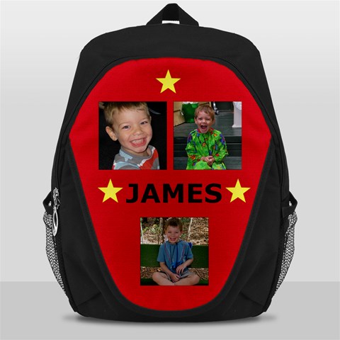 Red Star Backpack By Mim Front