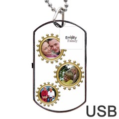 My Family Dog Tag Usb Flash