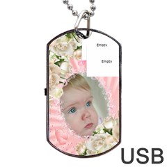 Baby Girl Dog Tag Usb Flash