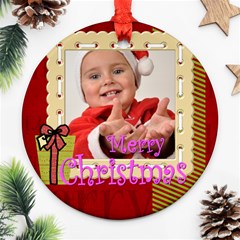 xmas - Round Ornament (Two Sides)