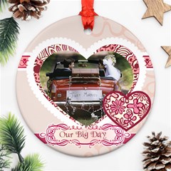 wedding - Round Ornament (Two Sides) wedding - Round Ornament (Two Sides)