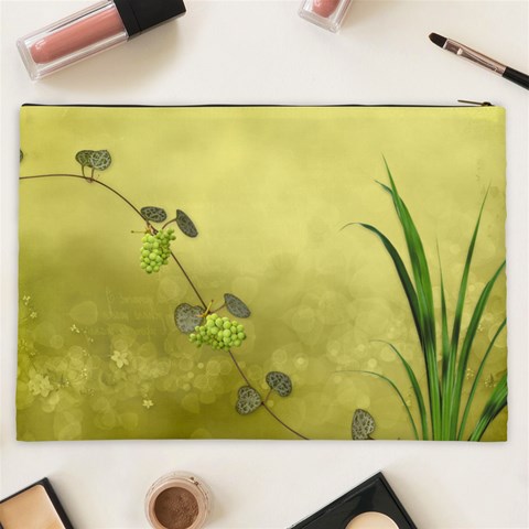 French Garden Vol1 Cosmetic Bag (xxl)  By Picklestar Scraps Back
