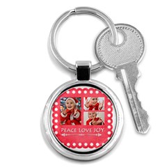 merry christmas - Key Chain (Round)