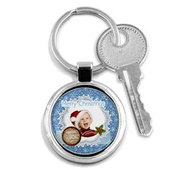 merry christmas - Key Chain (Round)