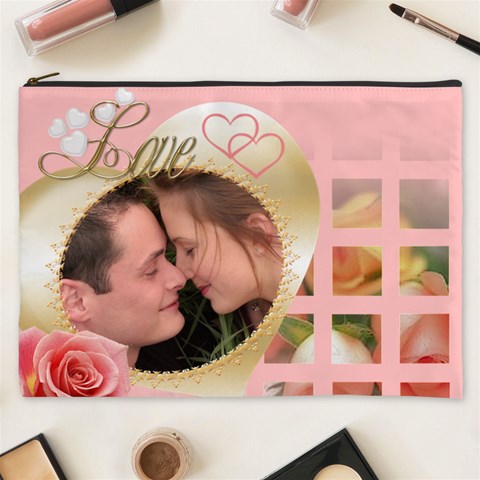 My Heart Cosmetic Bag Xxxl By Deborah Front