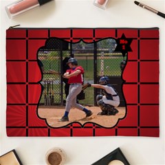 Black and Red Cosmetic Bag XXXL - Cosmetic Bag (XXXL)