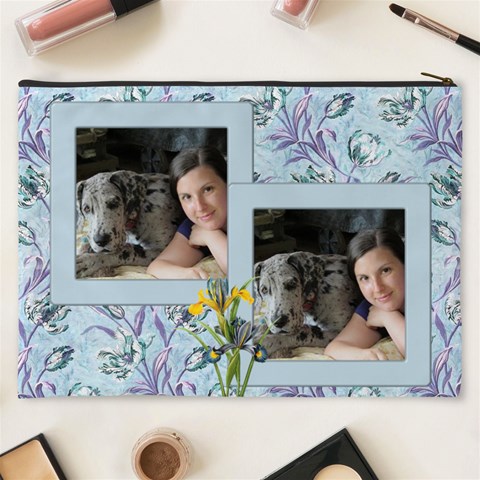 Wild Iris Cosmetic Bag Xxxl By Deborah Back