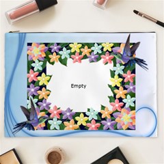 flower and humming bird cosmetic Bag (XXL) 2 sides