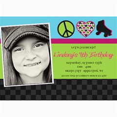 Roller Skate Birthday Invitation - 5 x 7 Photo Cards Roller Skate Birthday Invitation - 5 x 7 Photo Cards