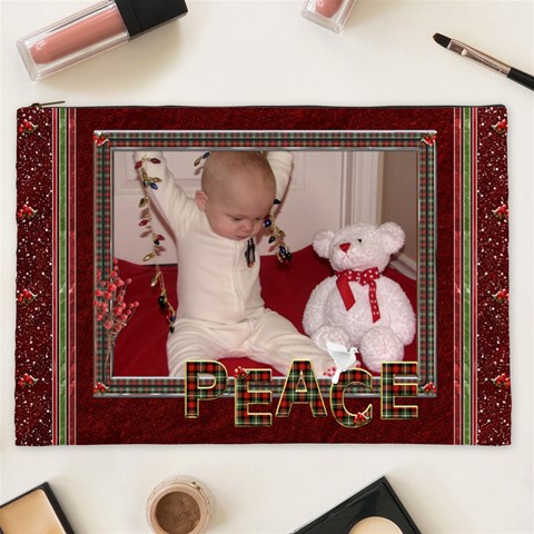 Christmas Xxl Cosmetic Bag By Lil Front