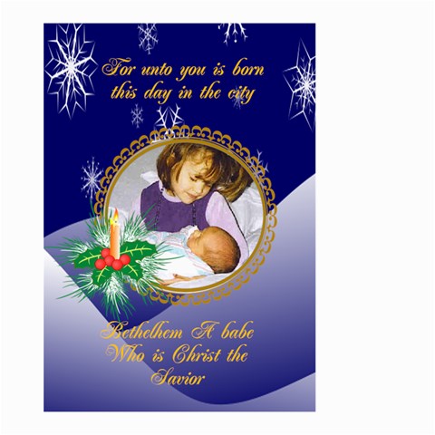 A Babe Is Born Large Garden Flag 2 Sides By Kim Blair Front